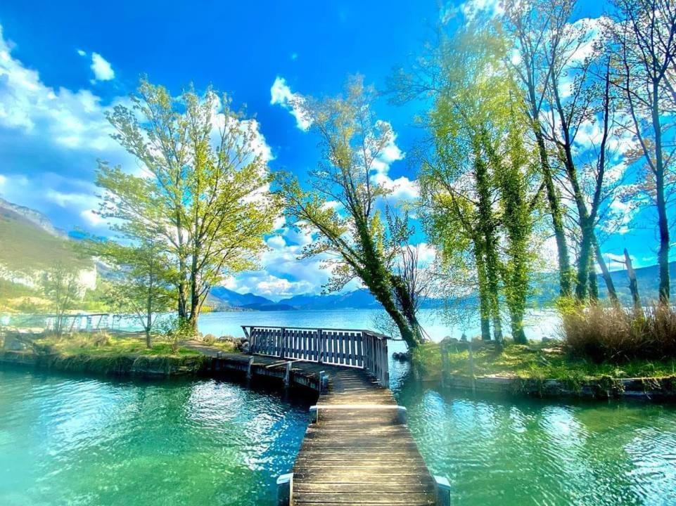 Woody 100M Du Lac Balcon Annecy Extérieur photo